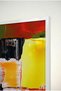 Modern Colorful Spatula Impact Glass Table - White Metal Framed Table for Home, Business, and School - 4