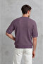 Crew Neck Short Sleeve Men's Knitwear Sweater - 2