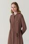 Hakim Collar Minimal Detailed Brown Tunic 1664 - 2