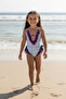 Girls' Swimsuit with Ruffles and Uv Protection - 2