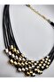 Zamak Metal (0 Nickel) Plated - Leather Necklace & Earrings Dual Set - 3
