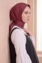 Soft Scarf Lina Flora Burgundy 90X90 - 3