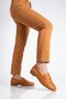 Tan Genuine Leather Women's Casual Shoes