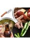 Fruit and Vegetable Peeler Wooden Handle Food Peeler with Bottle Opener Household Tomato Slicer f... - 4