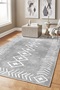 İskandinav Washable Non-Slip Base Stain-Resistant Gray Digital Living Room Carpet Kitchen Carpet and Floor Mat