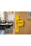 School Door Handle – Childproof Safety Durable Plastic Door Handle for Nursery, Kindergarten, and Classroom Doors - Yellow (5 Pcs) - 6