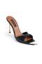 Viola Heeled Slippers - Black - 3