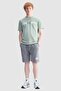 Beckett Regular Fit Crew Neck Printed 100% Cotton Men's Green T-Shirt - 3