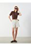 Beli Belted Striped Linen Blend Women's Shorts (S5)