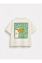 Boy's Printed T-Shirt and Navy Blue Pants 2-Piece Set - 4