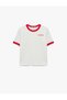 Cotton Short Sleeve Crew Neck Football Themed T-Shirt with Print Detail - 3