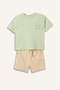 Embroidered 2-Piece Mint Green Shorts T-Shirt Set for Baby Boy H7619A526Hs
