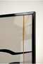 Bauhaus Spirit Earth Tones and Modern 3-Piece Glass Painting Set - Black Metal Framed Home and Office Painting - 4