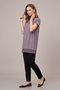 Women's Plus Size Crew Neck Fat Washed Low Shoulder Chiffon Mom T-Shirt Combed Cotton Blouse - 4