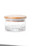 6-Piece Odn Wooden Lid Vacuum Sealed Glass Breakfast Set Spice Jar Jam Jar Storage Container - 2