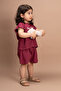 Girl's Bat Sleeve Summer Printed Shorts Set 1-6 Years Old - 6