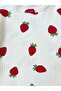 Girl's Strawberry Patterned Cotton Summer Shorts Set Comfortable Top and Bottom Set - 3