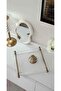 25X21 Square Plexiglass Tray & Glass Turkish Delight Container with Gold Metal Handles - Coffee Side Serving Set