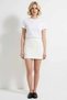 Women's Mini Shorts Skirt High Plain Pattern Finike Woven Fabric Belt Detailed Short Narrow Leg Stylish - 4