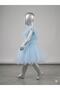 Girl's Layered Tulle Princess Wedding Dress Evening Gown with Bow on the Back-Aby-0050 Plus - 3