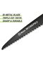 Pruning Saw, Folding Hand Saw with Secure Lock, Bi-Metal D6A+M2 Saw Blade, Triple Teeth, Push Button, Soft Grip - 4
