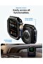 Rugged Armor Apple Watch Ultra 3 / 2/1 Case with Tempered Glass Screen Protector Durable TPU Cover 49mm - Matte Black - 7