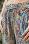 Women's Multi-Colored Floral Pattern Comfortable Flowy Wide-Leg Woven Baggy Pants 25Kslvh504 - 5