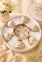 6 Pcs Sakura Rose Porcelain Coffee Cup Set 90 Cc
