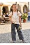 Girl's Set Includes Top and Bottom, Super Quality Cotton Fabric Top, Combed Cotton Fabric Bottom, Baggy Jeans with Elastic Waist. - 4