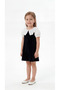 Stoned Lace Collar Girl's Dress - 2