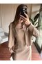 Shirt dress modal set - beige - 2