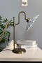 Risso White Table Lamp Double Curved Body Decorative Lampshade Children's Room Bedside Lamp Reading Lamp