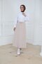 Elastic Waist Pocketed Tencel Skirt Cream - 2