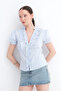 V-Neck Striped Shirt G18167
