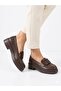 Women's Brown Casual Stylish Loafer Shoes - 2