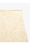 A-Line Floral Motif Detailed Openwork Crochet Midi Skirt - 6