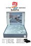 Santa Blue Ranforce Double Duvet Cover Set 200X220 cm