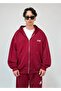 Thin Fabric Embroidered Oversize Premium Zip Hoodie - 5