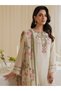 Beige Embroidered Pakistani Salwar Kameez with Floral Dupatta - TRNH7988 | Beige