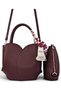Burgundy, Tulip Model, with Scarf, with Puppy, Cross Strap, Women's Hand and Shoulder Bag