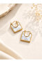 Modern square earrings