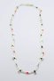 Glb-stl41414 stone brand necklace - gold