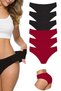 Glb-Stl41414 6 Pieces Women's Seamless Laser Cut Flexible Non-Marking Panties S5