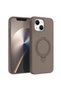 Apple iPhone 13 Compatible Case Aura Stand Magsafe Brown