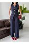 Women's Button Detailed Vest Trouser Set Stylish Two-Piece Set - 7