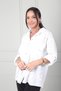 Women's Italian Single Pocket Floral Embroidered Cotton Shirt - 3