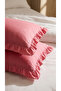 2 Pieces of Ruffled Cotton Fabric Pillowcases 50 X 70 - 4