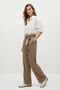 Mink High Waist Scarf Pocket Palazzo Trousers 2779