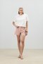 Salmon Pleated Women's Shorts - 2