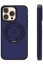 Urr Perfume Magsafe Stand Cover Compatible with iPhone 15 Pro Max - Navy Blue - 8
